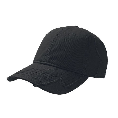 Front - Atlantis Hurricane Weathered 6 Panel Cap With Raw Edges