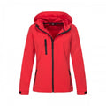Front - Stedman Womens/Ladies Active Softest Shell Hooded Jacket