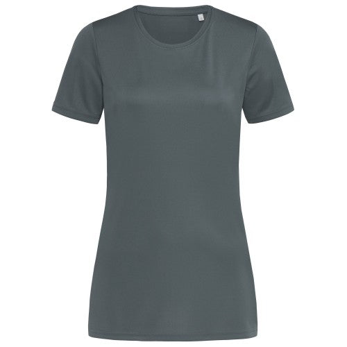 Navy - Front - Stedman Womens-Ladies Active Sports Tee