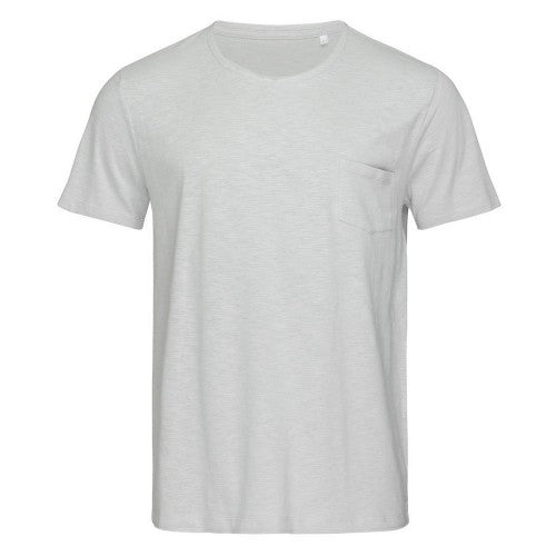 Front - Stedman Mens Shawn Oversized Slub Crew Neck Tee