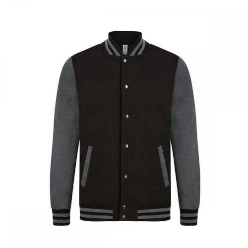 Front - Casual Classic Mens Varsity Jacket