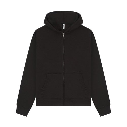 Front - Casual Classics Unisex Adult Premium Combed Cotton Boxy Oversized Full Zip Hoodie