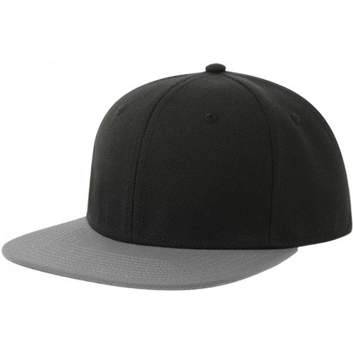 Front - Atlantis Contrast Sustainable Flat Peak Snapback Cap