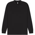 Front - Casual Classics Unisex Adult Combed Ringspun Cotton Extended Neckline Oversized Long-Sleeved T-Shirt