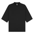 Front - Casual Classics Unisex Adult Combed Ringspun Cotton Extended Neckline Oversized Short-Sleeved T-Shirt