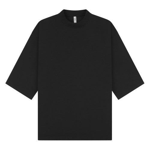 Front - Casual Classics Unisex Adult Combed Ringspun Cotton Extended Neckline Oversized Short-Sleeved T-Shirt