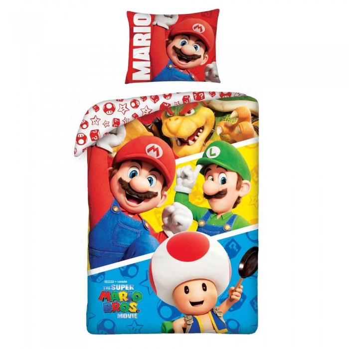 Front - Super Mario Bros Duvet Cover Set