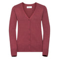 Front - Russell Collection Ladies/Womens V-neck Knitted Cardigan