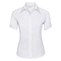 Front - Russell Collection Ladies/Womens Short Sleeve Ultimate Non-Iron Shirt