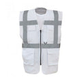White - Front - Yoko Hi-Vis Premium Executive-Manager Waistcoat - Jacket