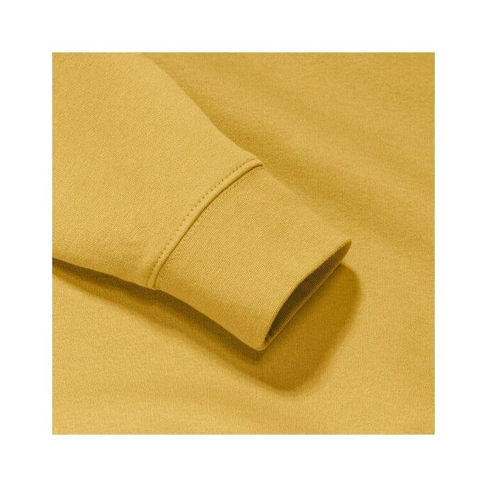 Mustard Yellow - Close up - Russell Mens Authentic Sweatshirt (Slimmer Cut)