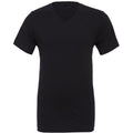 Front - Canvas Mens Jersey Short Sleeve V-Neck T-Shirt
