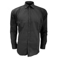 Front - Kustom Kit Mens Slim Fit Long Sleeve Business / Work Shirt