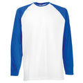 Front - Fruit Of The Loom Mens Long Sleeve Baseball T-Shirt