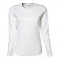 Front - Tee Jays Womens/Ladies Interlock Long Sleeve T-Shirt