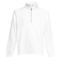 Front - Fruit Of The Loom Mens Zip Neck Sweatshirt