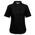 Front - Fruit Of The Loom Ladies Lady-Fit Short Sleeve Oxford Shirt