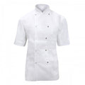 Front - Dennys Womens/Ladies Lightweight Short Sleeve Chefs Jacket / Chefswear (Pack of 2)