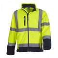 Front - Yoko Mens Hi-Vis Softshell Jacket (Pack Of 2)