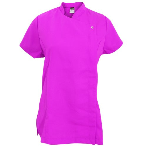 Front - Dennys Womens/Ladies Asymmetric Zip Fastening Beauty Tunic (Pack of 2)