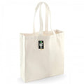 Front - Westford Mill Cotton Classic Shopper Bag (21 Litres) (Pack of 2)