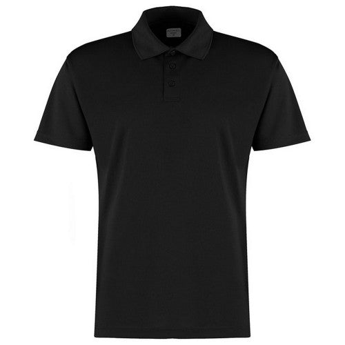 Front - Kustom Kit Mens Micro Mesh Short-Sleeved Polo Shirt