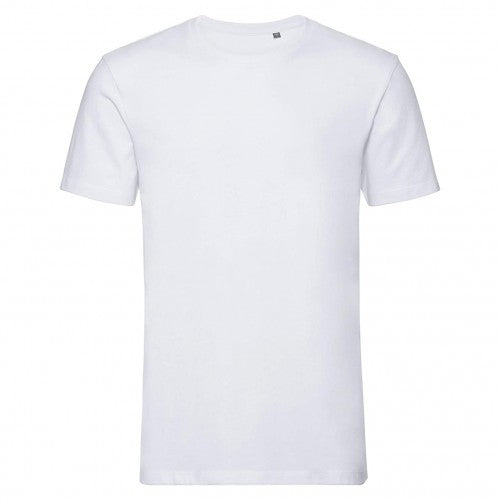 Front - Russell Mens Pure Organic Short-Sleeved T-Shirt