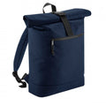 Pure Grey - Front - Bagbase Roll Top Recycled Backpack