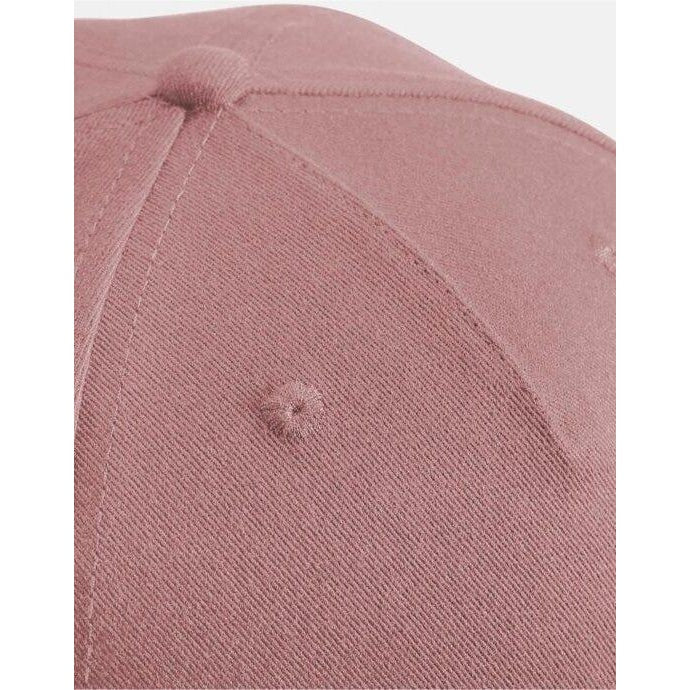 Rose Pink - Lifestyle - Beechfield Unisex Adult Organic Cotton 5 Panel Baseball Cap