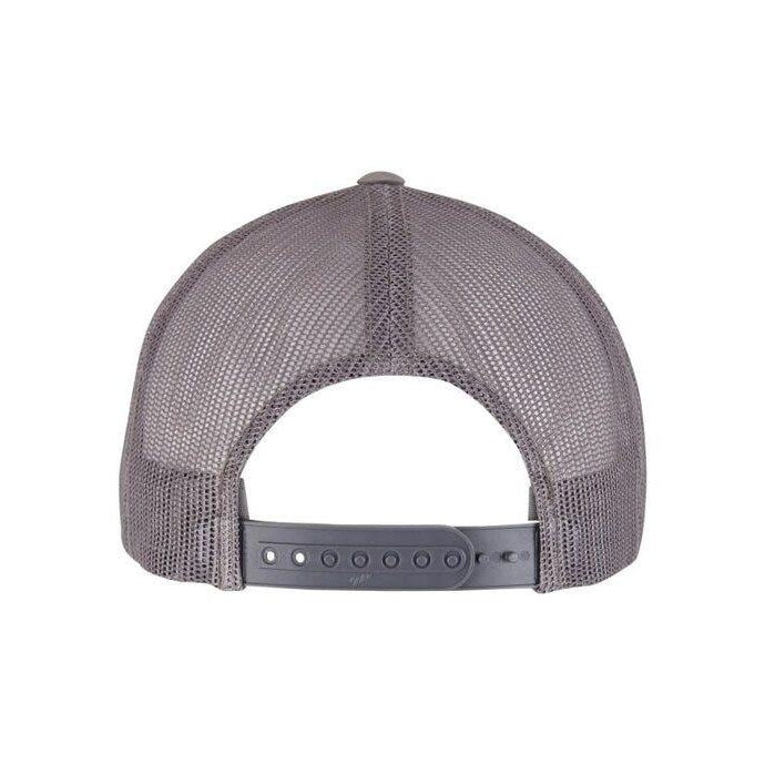 Steel Grey - Close up - Flexfit Unisex Adult Retro Trucker Cap