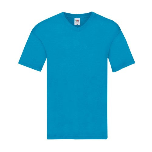 Front - Fruit of the Loom Mens Original Plain V Neck T-Shirt