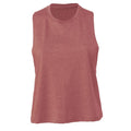 Front - Bella + Canvas Womens/Ladies Racerback Cropped Tank Top