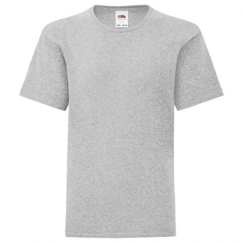 Front - Fruit of the Loom Childrens/Kids Iconic T-Shirt