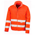 Front - SAFE-GUARD by Result Mens Hi-Vis Soft Shell Jacket