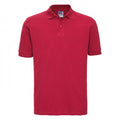 Front - Russell Mens 100% Cotton Short Sleeve Polo Shirt
