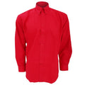 Front - Kustom Kit Mens Workwear Oxford Long Sleeve Shirt
