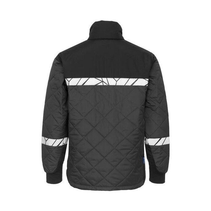 Grey-Black - Close up - Projob Mens Progression 7404 Jacket