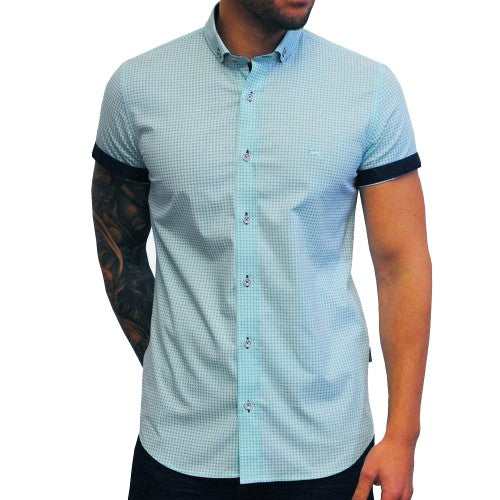 Front - Bewley & Ritch Mens Nebula Geometric Shirt
