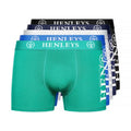 Front - Henleys Mens Kelmack Marl Boxer Shorts (Pack of 5)