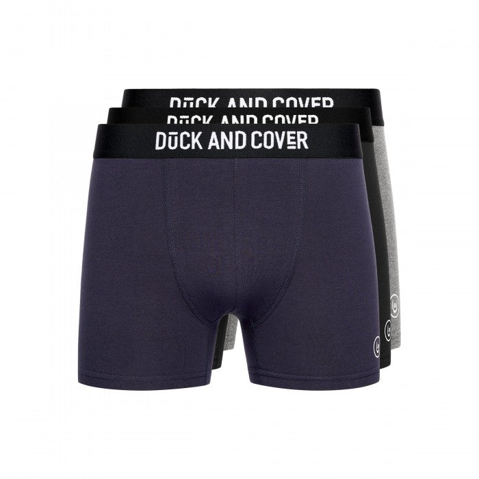 Front - Duck and Cover Mens Bronteen Boxer Shorts (Pack of 3)