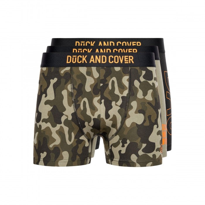 Front - Duck and Cover Mens Alized Assorted Designs Boxer Shorts (Pack of 3)