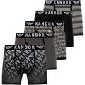 Front - Kandor Mens Lingo Boxer Shorts (Pack of 5)