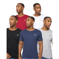 Front - Crosshatch Mens Dellmere T-Shirt (Pack of 5)