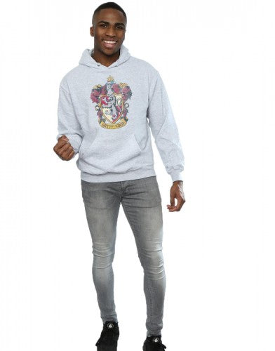 Sports Grey - Close up - Harry Potter Mens Gryffindor Hoodie