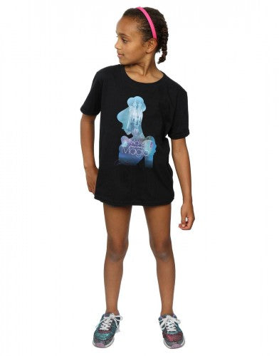 Black - Lifestyle - Cinderella Girls Make Your Own Magic Silhouette Cotton T-Shirt