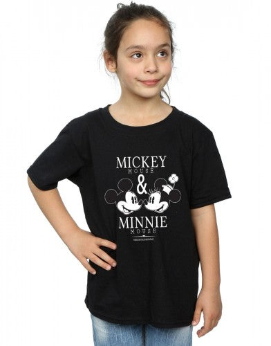 Black - Back - Disney Girls Crush Mondays Mickey & Minnie Mouse Cotton T-Shirt