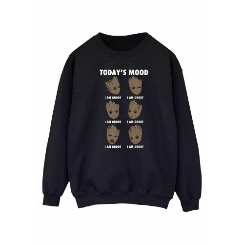 Front - Guardians Of The Galaxy Womens/Ladies Today´s Mood Groot Sweatshirt