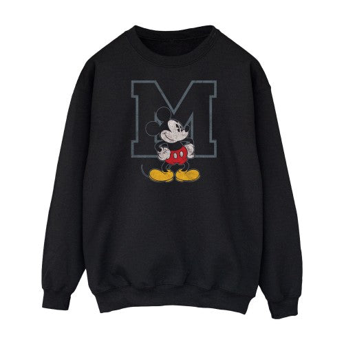 Front - Disney Mens Classic M Mickey Mouse Sweatshirt