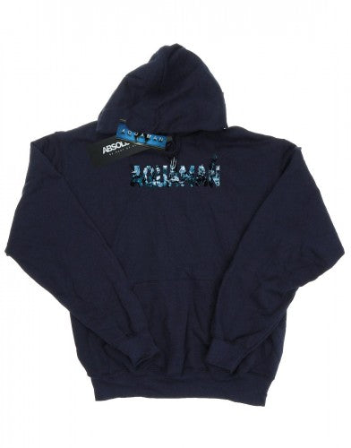 Front - DC Comics Mens Aquaman Text Logo Hoodie