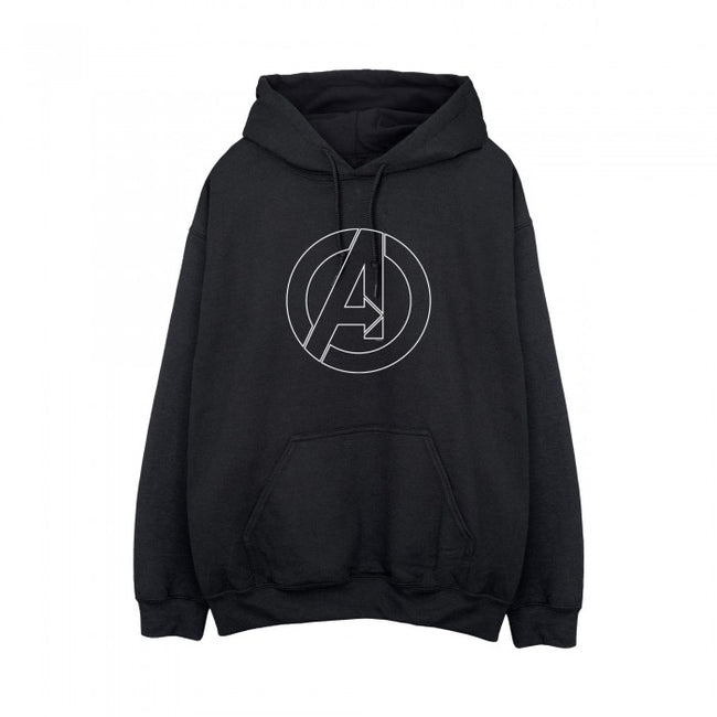 Front - Avengers Assemble Womens/Ladies Outline Logo Hoodie